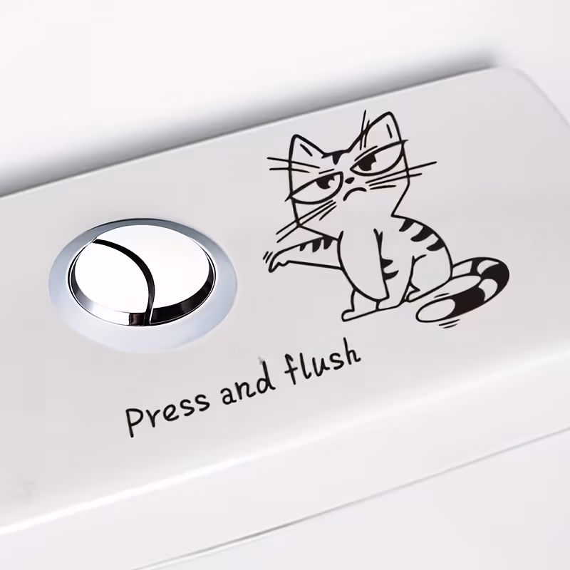  Toilet Wall Sticker