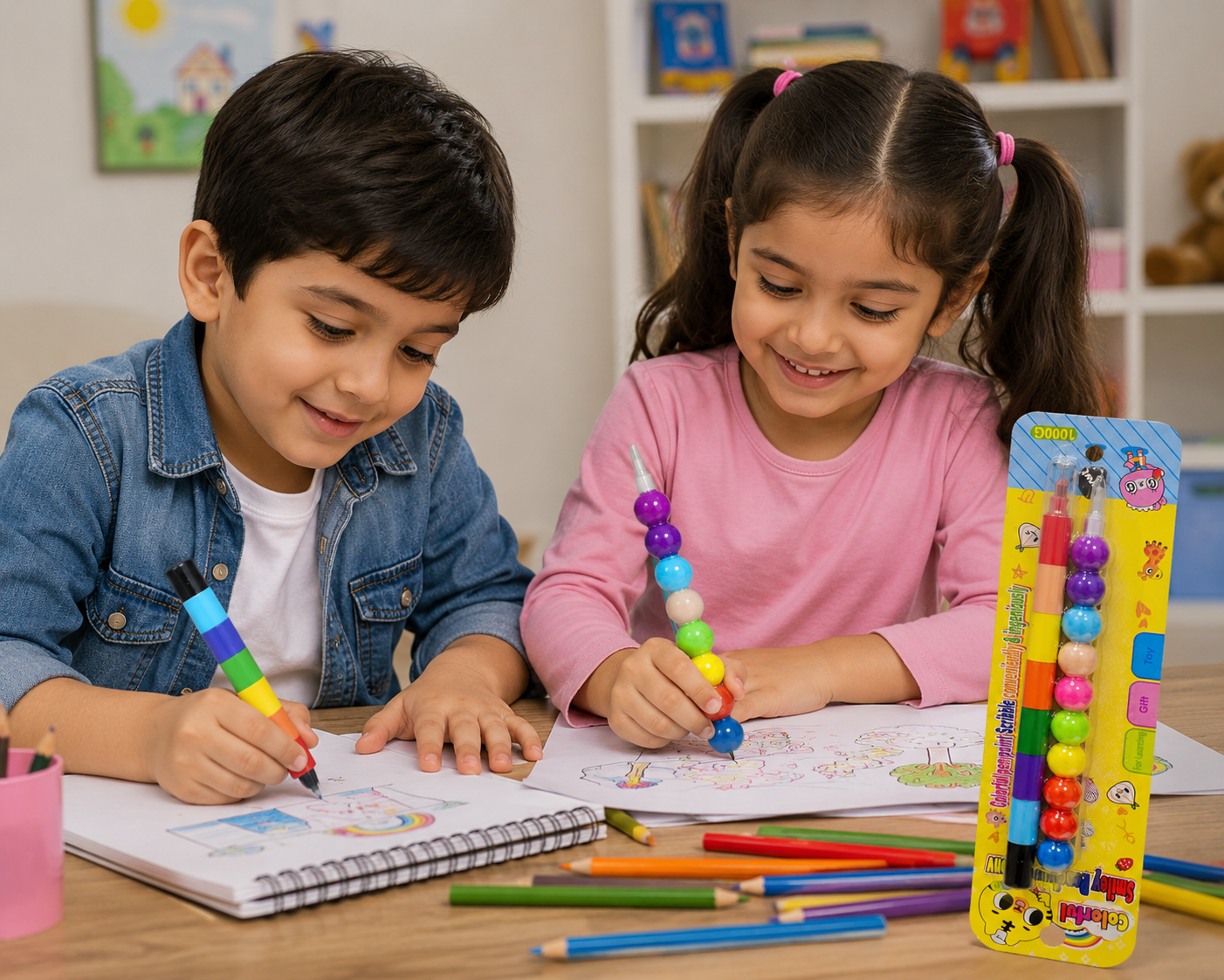 Colorful Beads Pencil Set