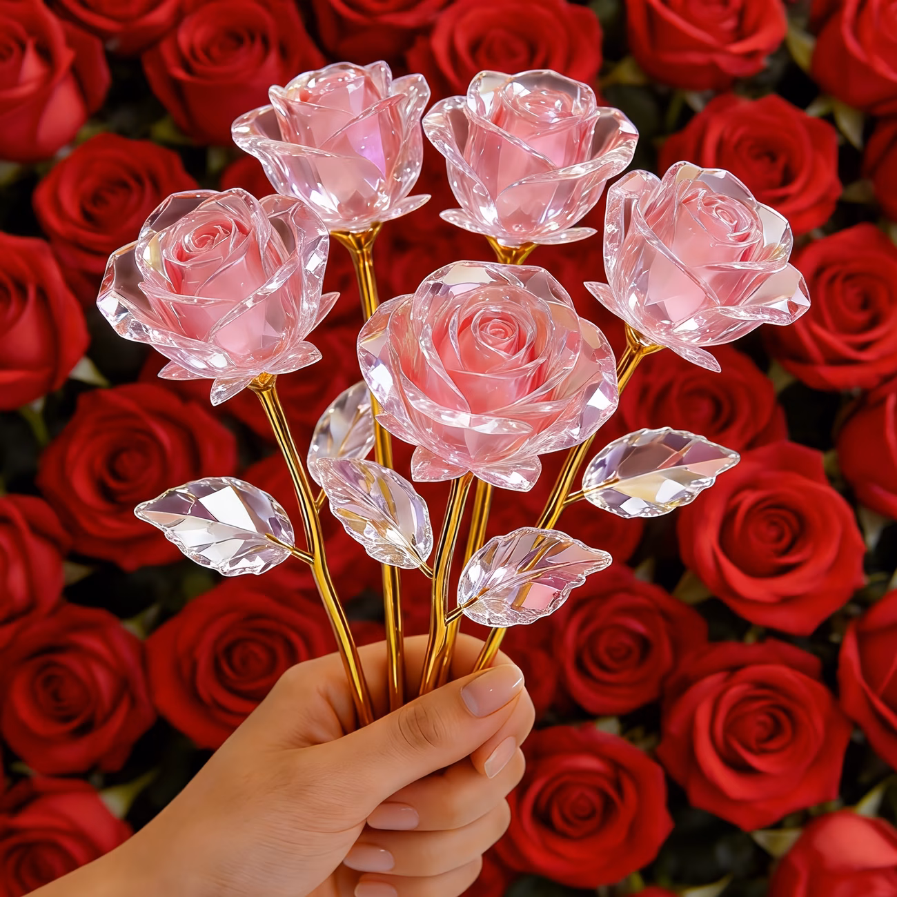  Crystal Rose Bouquet