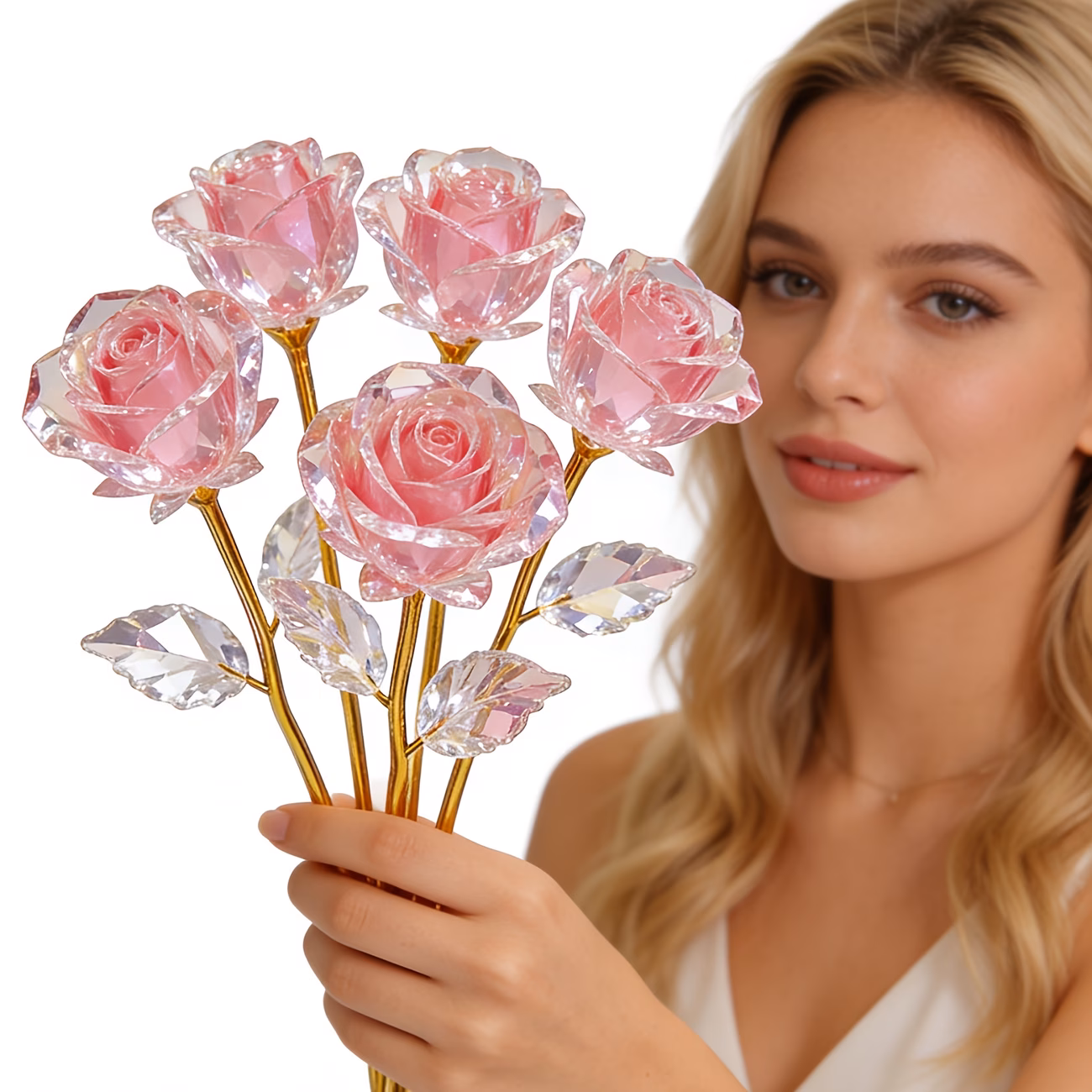  Crystal Rose Bouquet
