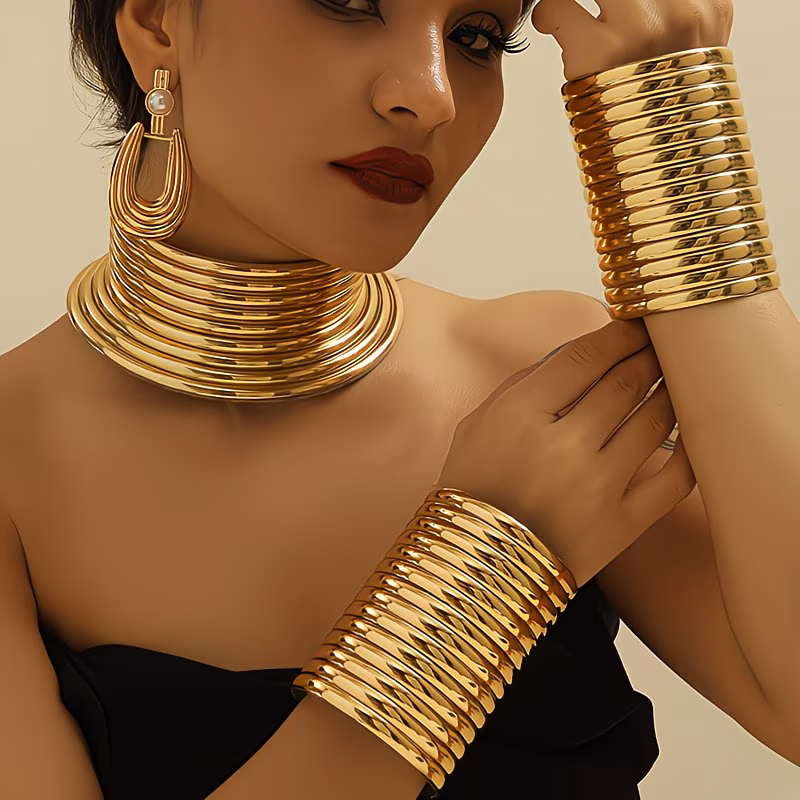  Set of Golden Collars