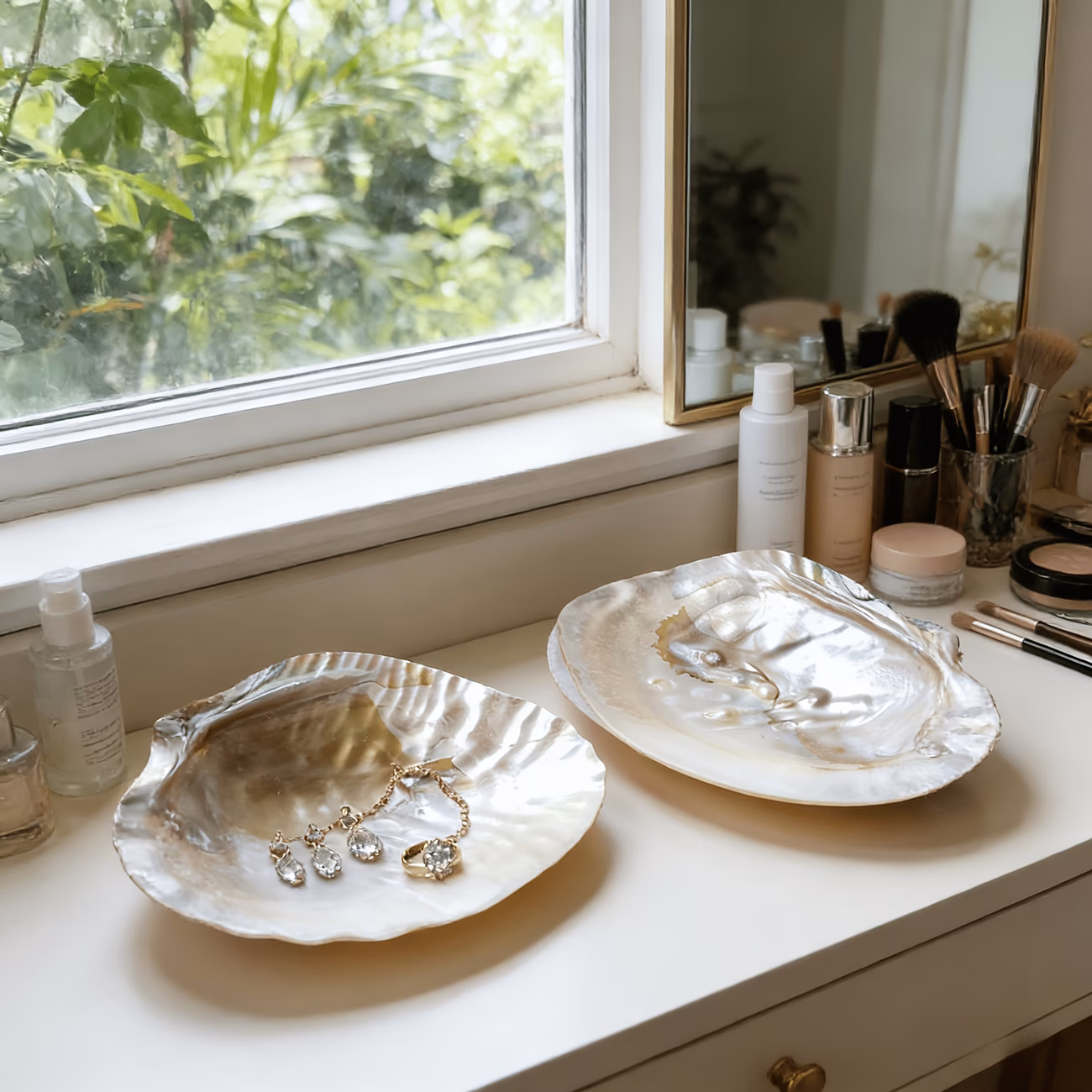  Pearl Seashell Decorative Tray