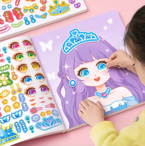 A Random DIY Face Sticker Book