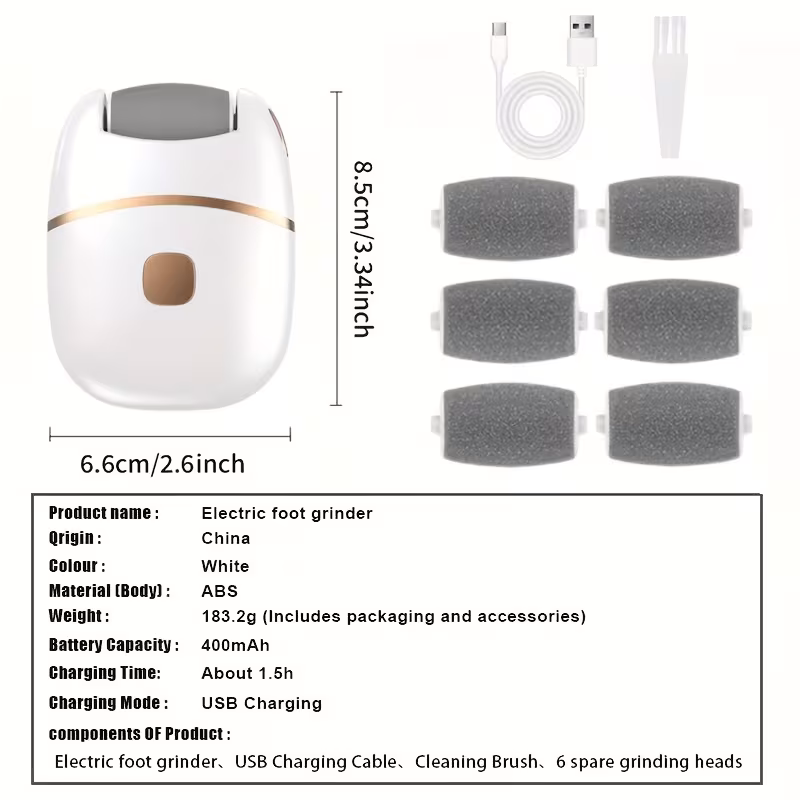 Rechargeable Electric Foot Scrubber