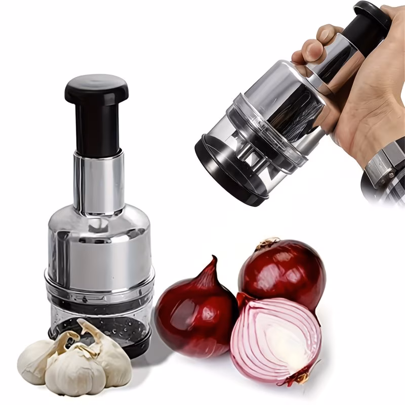 Manual Garlic Press and Food Chopper