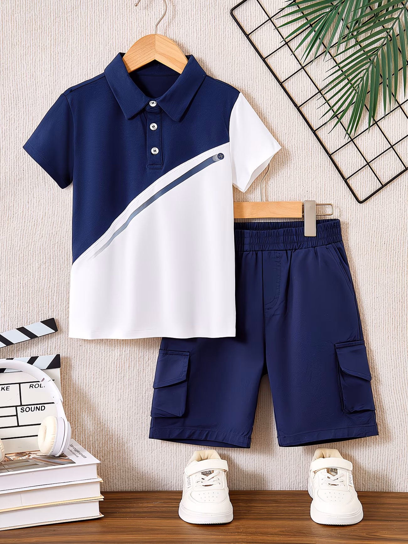 2pcs Shorts Set with Short-Sleeve T-Shirt