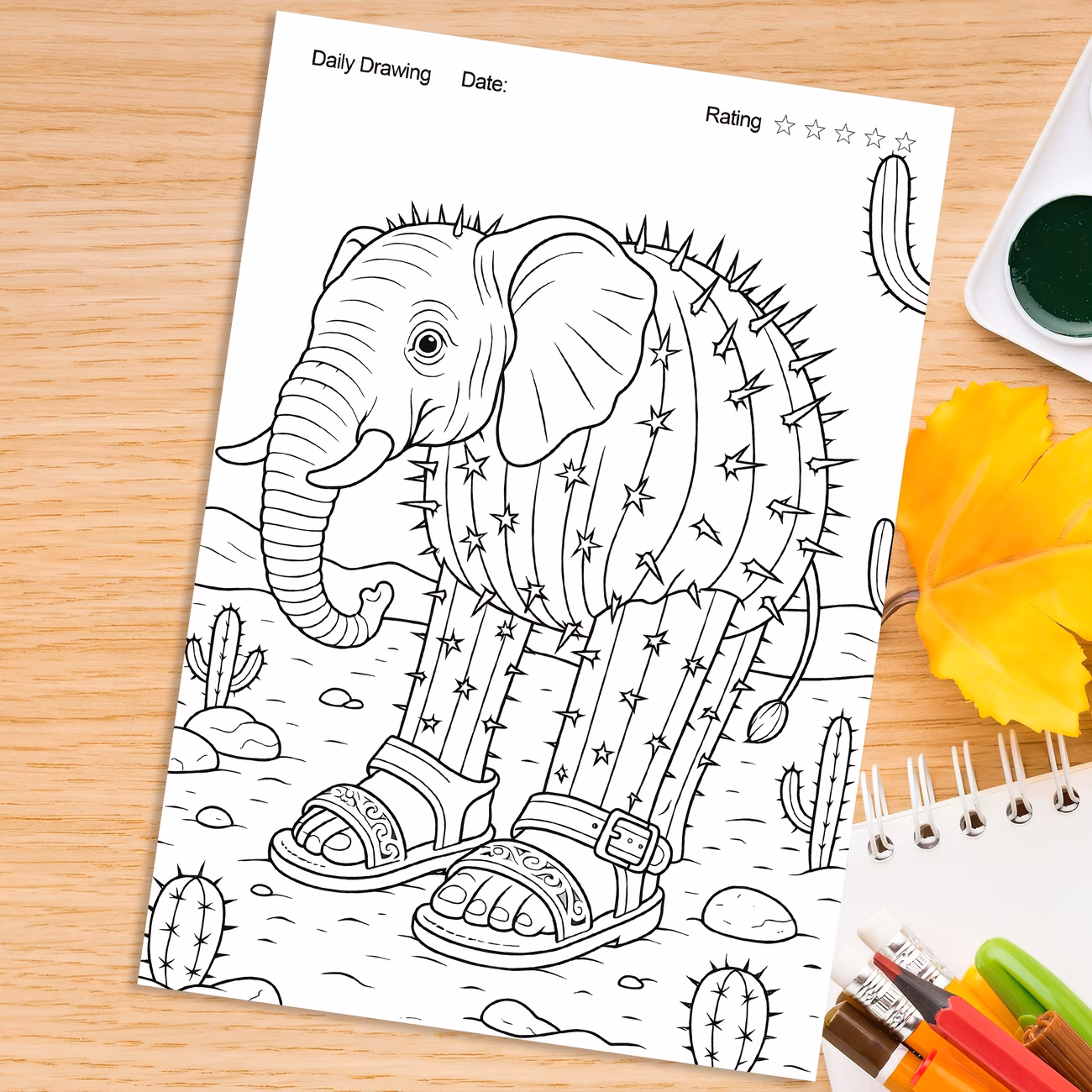 Creative Animals Coloring Book