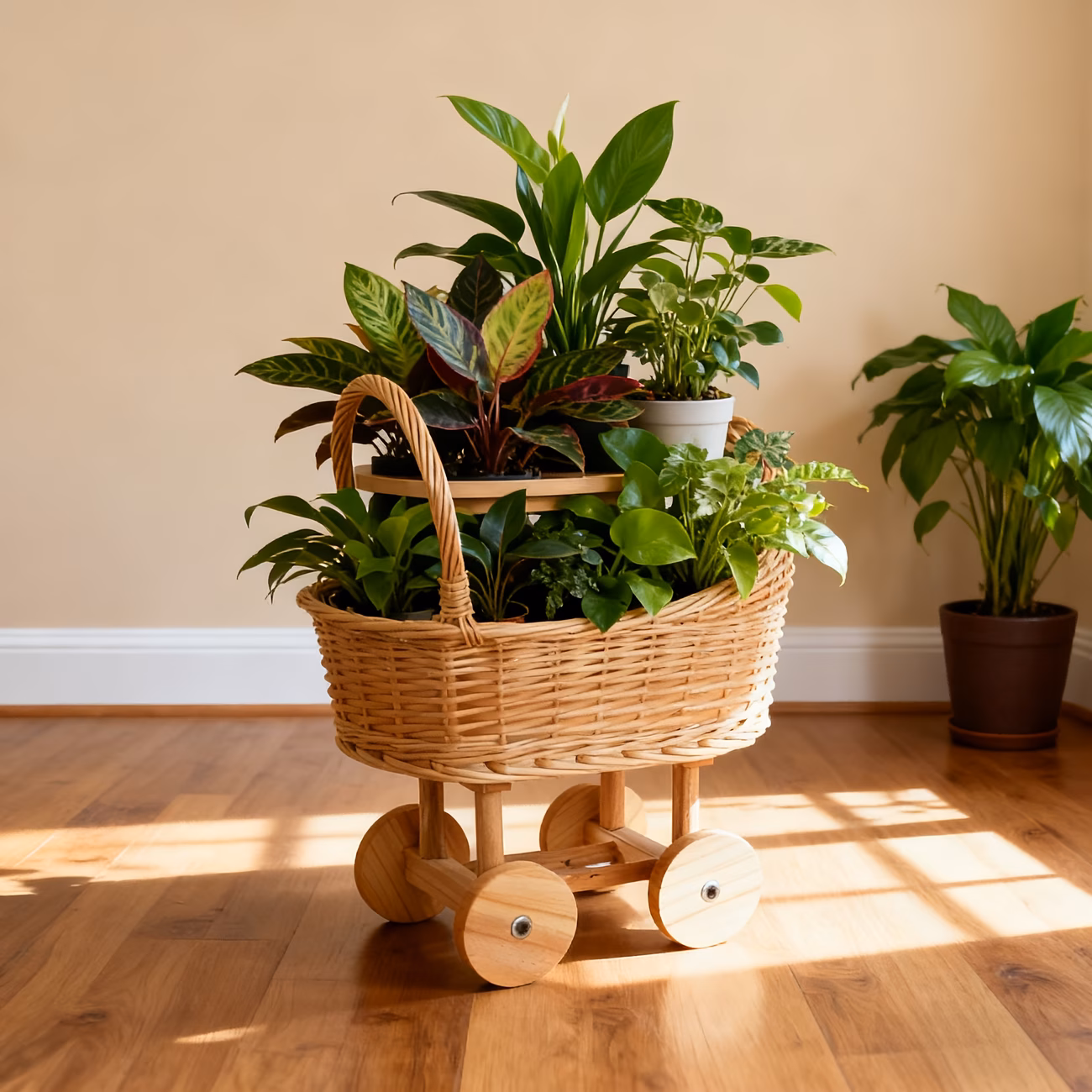  Small Wicker Cart