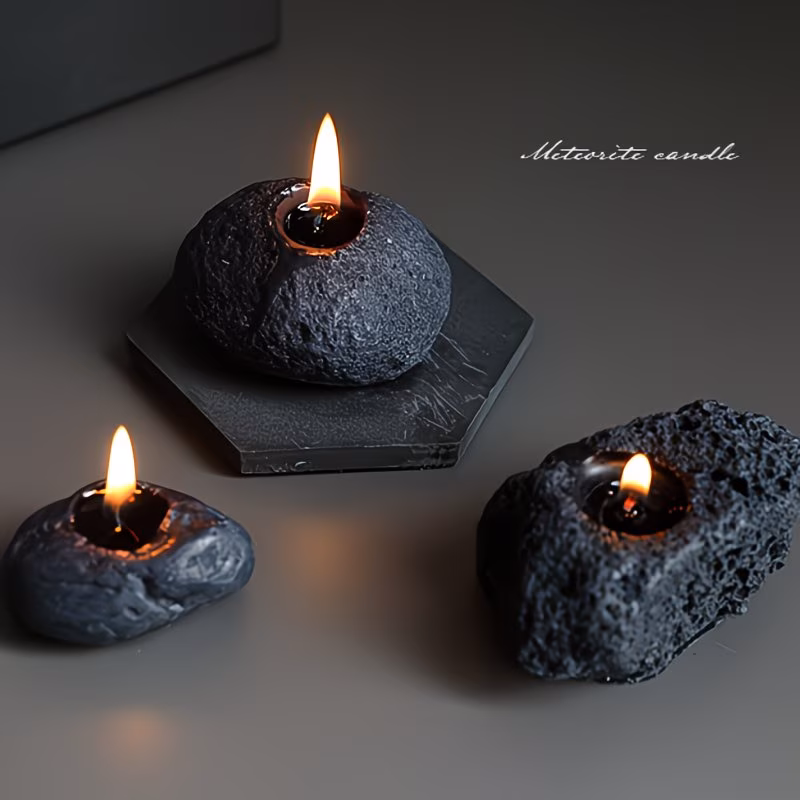  Stone Candle Set