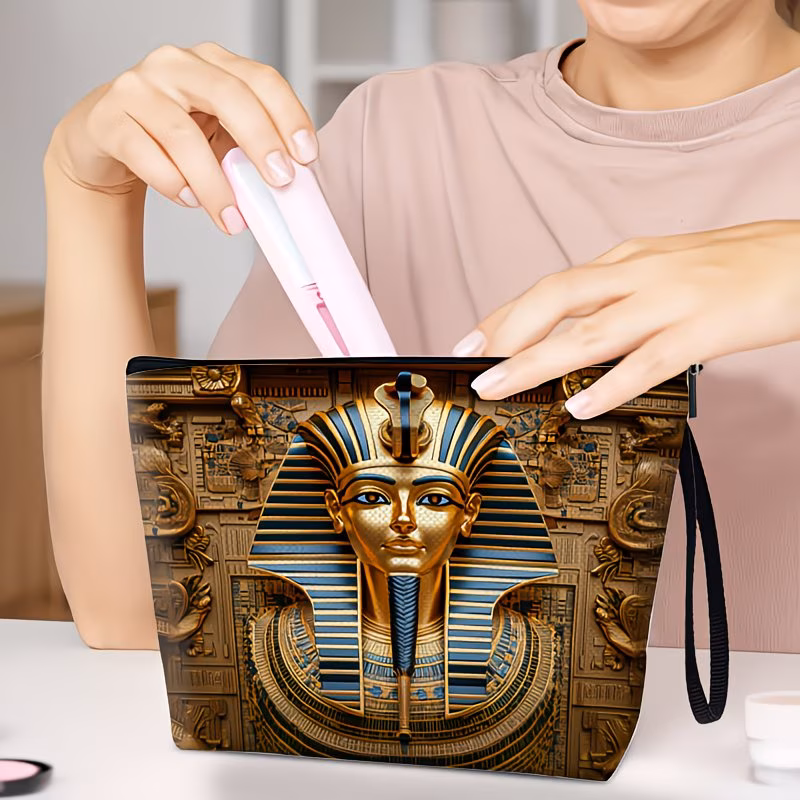  Pharaoh Golden Mask Makeup Pouch 