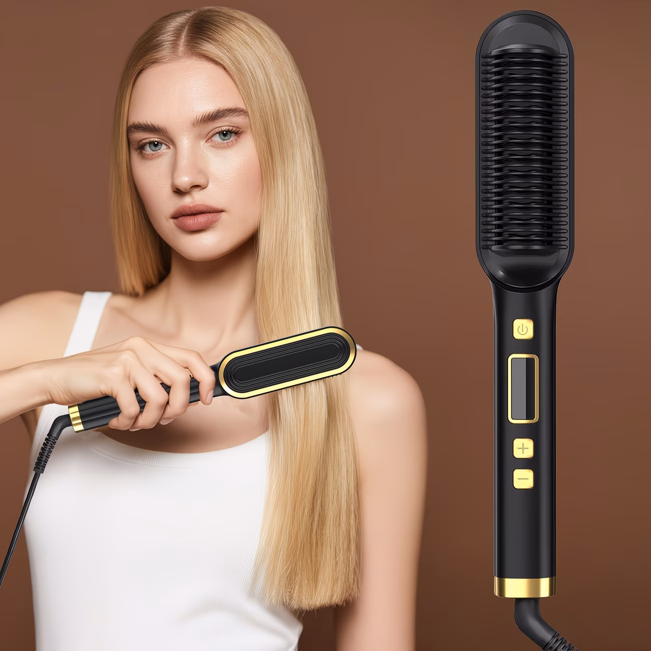Hair Straightener Brush
