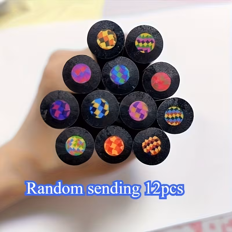 12 Rainbow Colored Pencils with Magical Gradient Colors