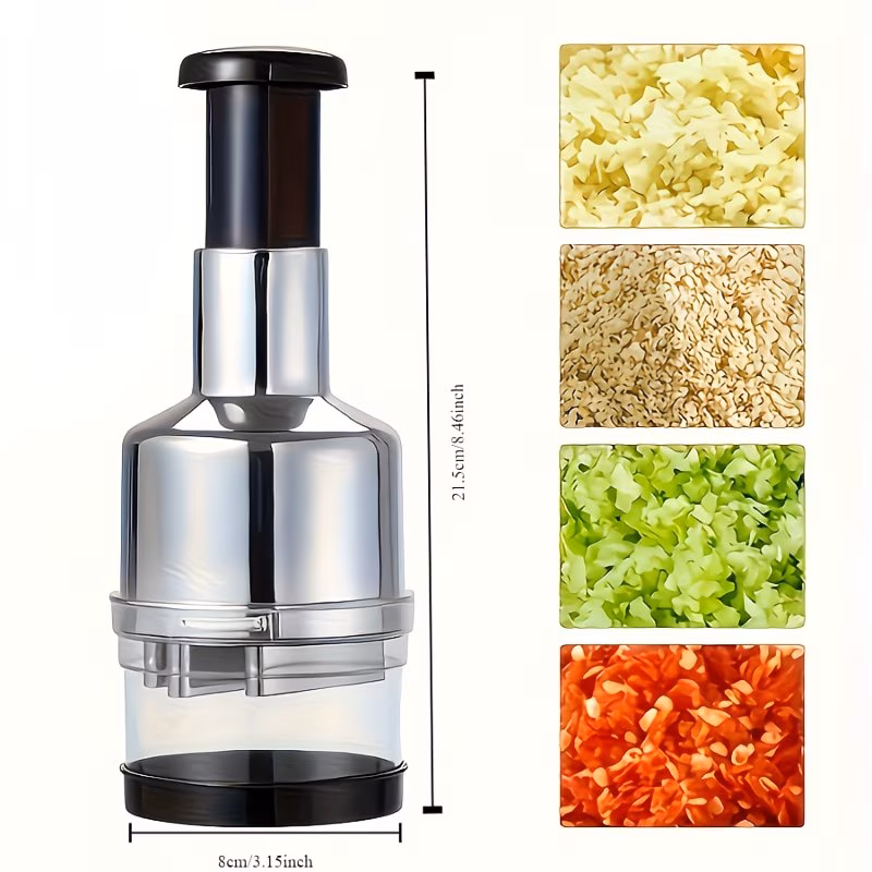 Manual Garlic Press and Food Chopper