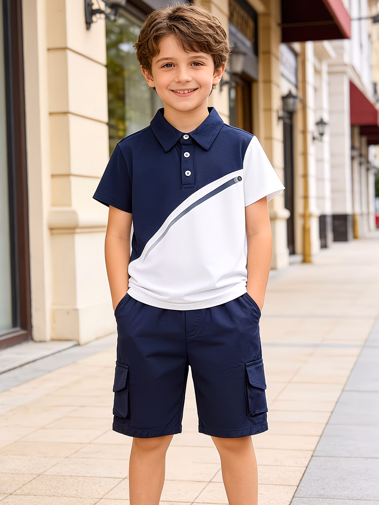  2pcs Shorts Set with Short-Sleeve T-Shirt
