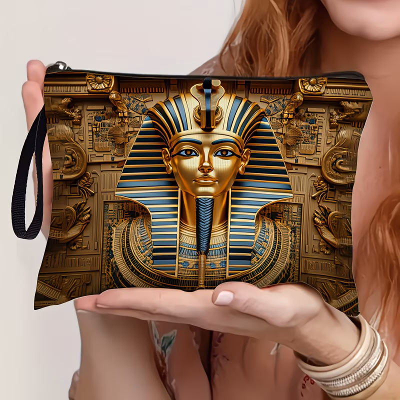 Pharaoh Golden Mask Makeup Pouch