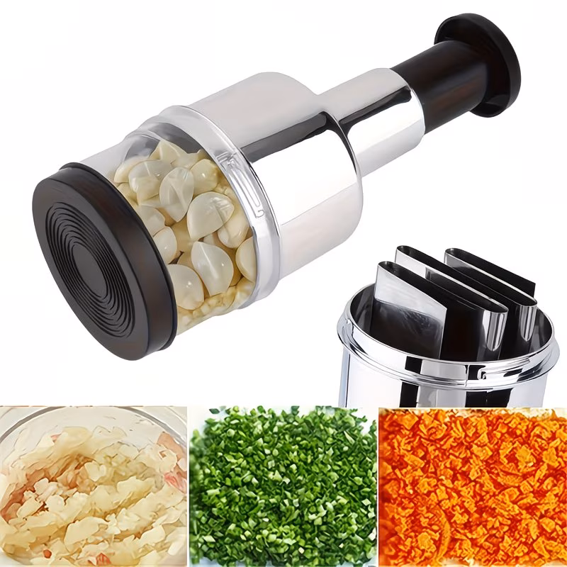  Manual Garlic Press and Food Chopper