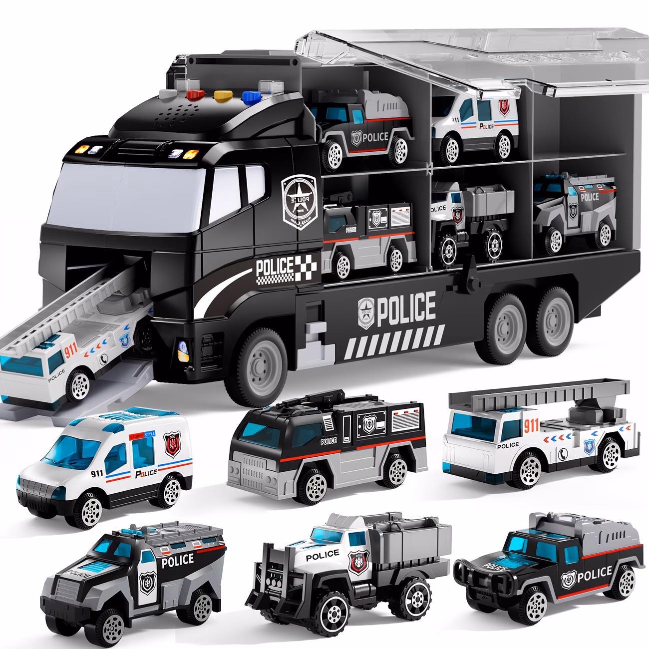 TEMI Police Car Toy Set