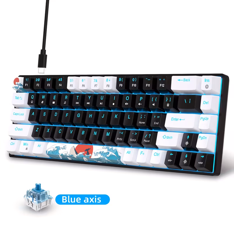 68-Key Mechanical Gaming Keyboard