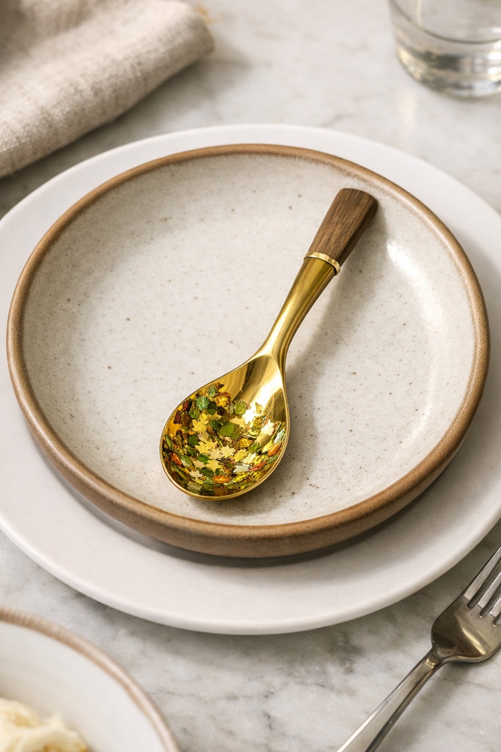Stainless Golden Spoon