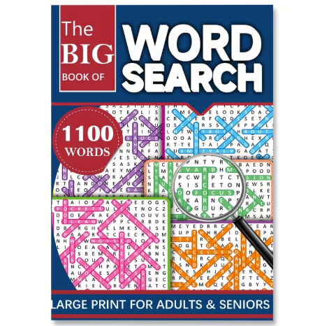 1100 Words Large Print Word Search Puzzles Book