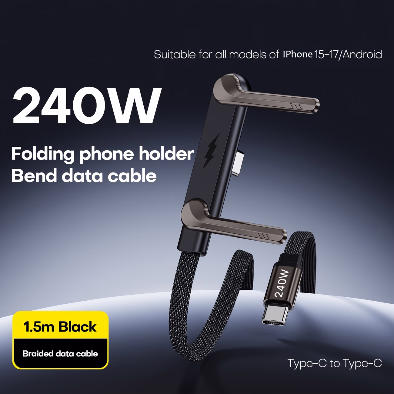 Invisible Charging Cable with Bracket