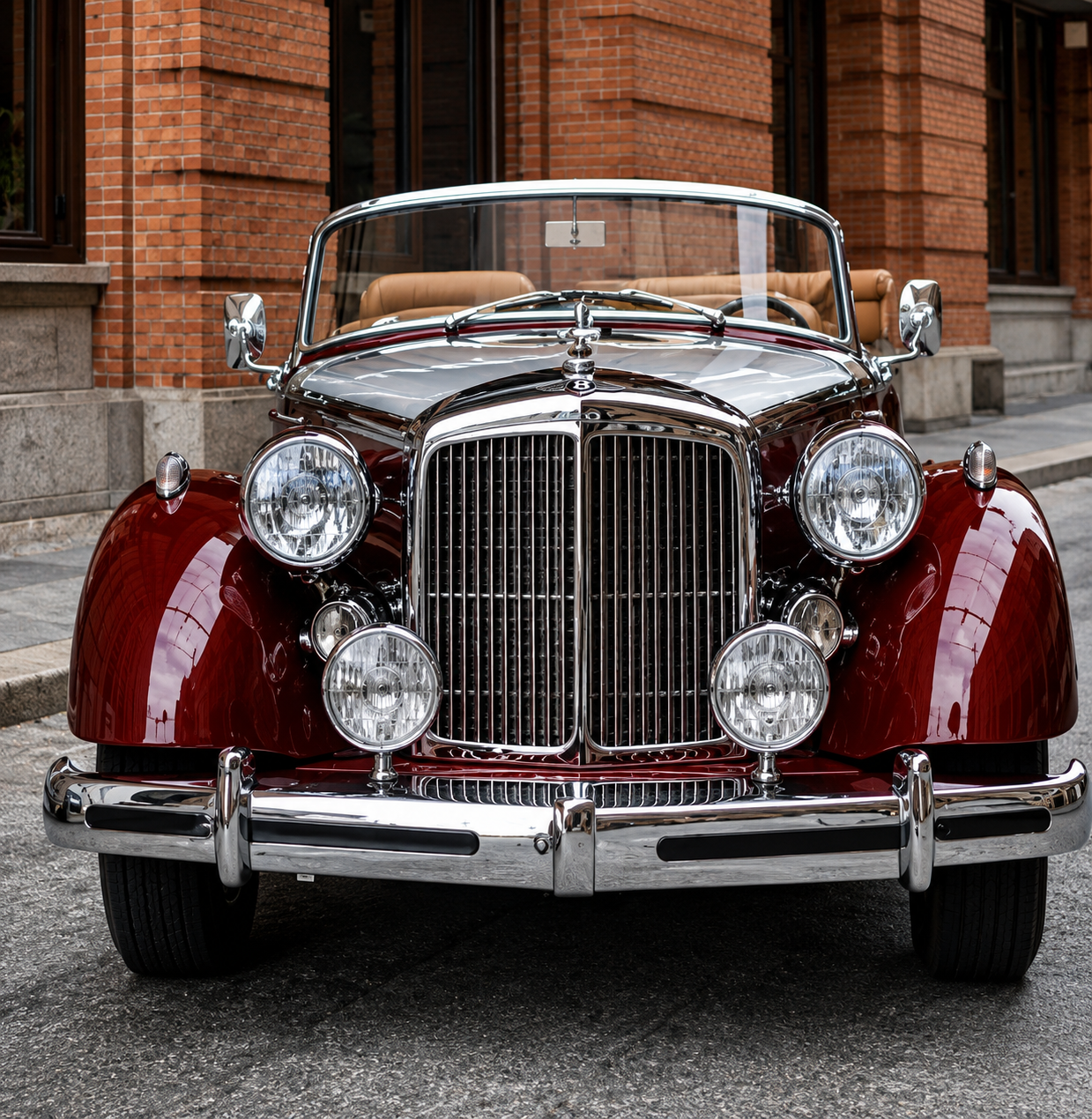 Vintage Luxury Convertible Ride-On Car