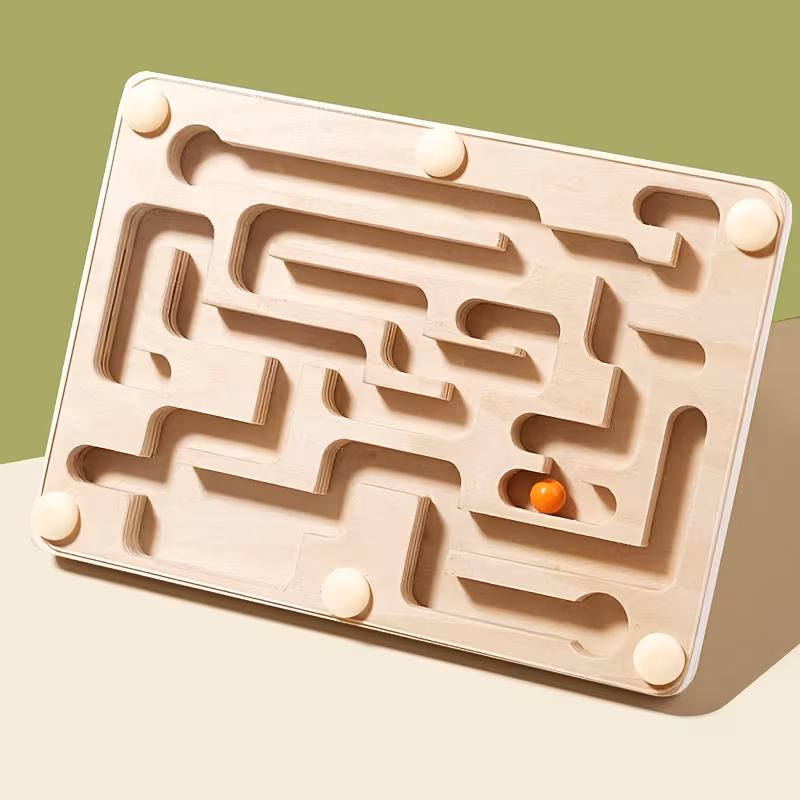 A Wooden Balance Maze Toy 