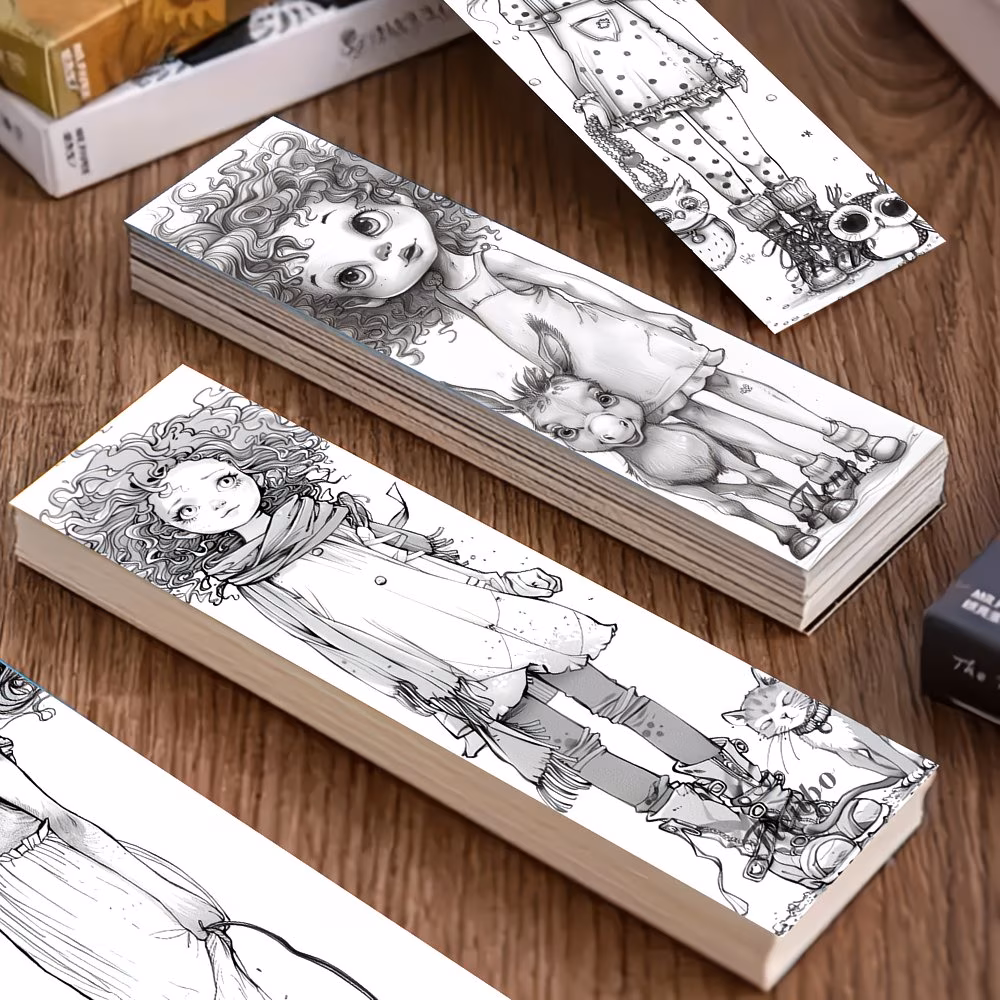 Colorable Bookmark
