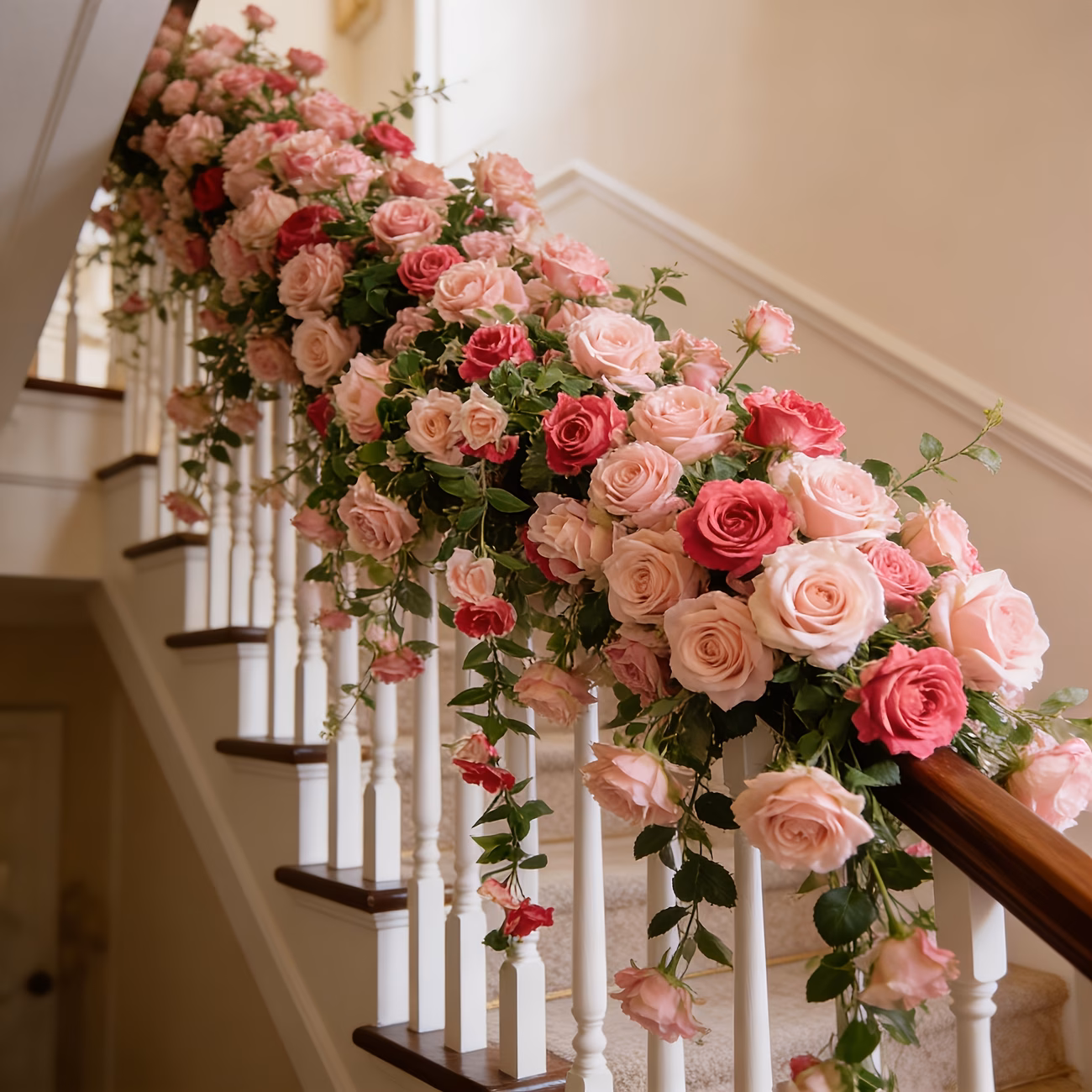  Two-Color Rose Artificial Flower Vines
