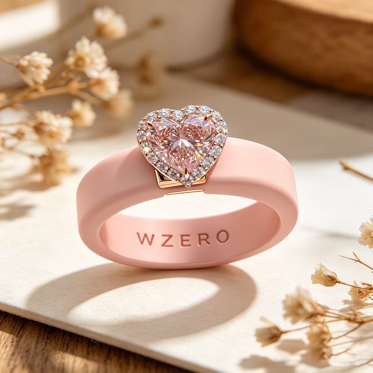  Pink Silicone Ring