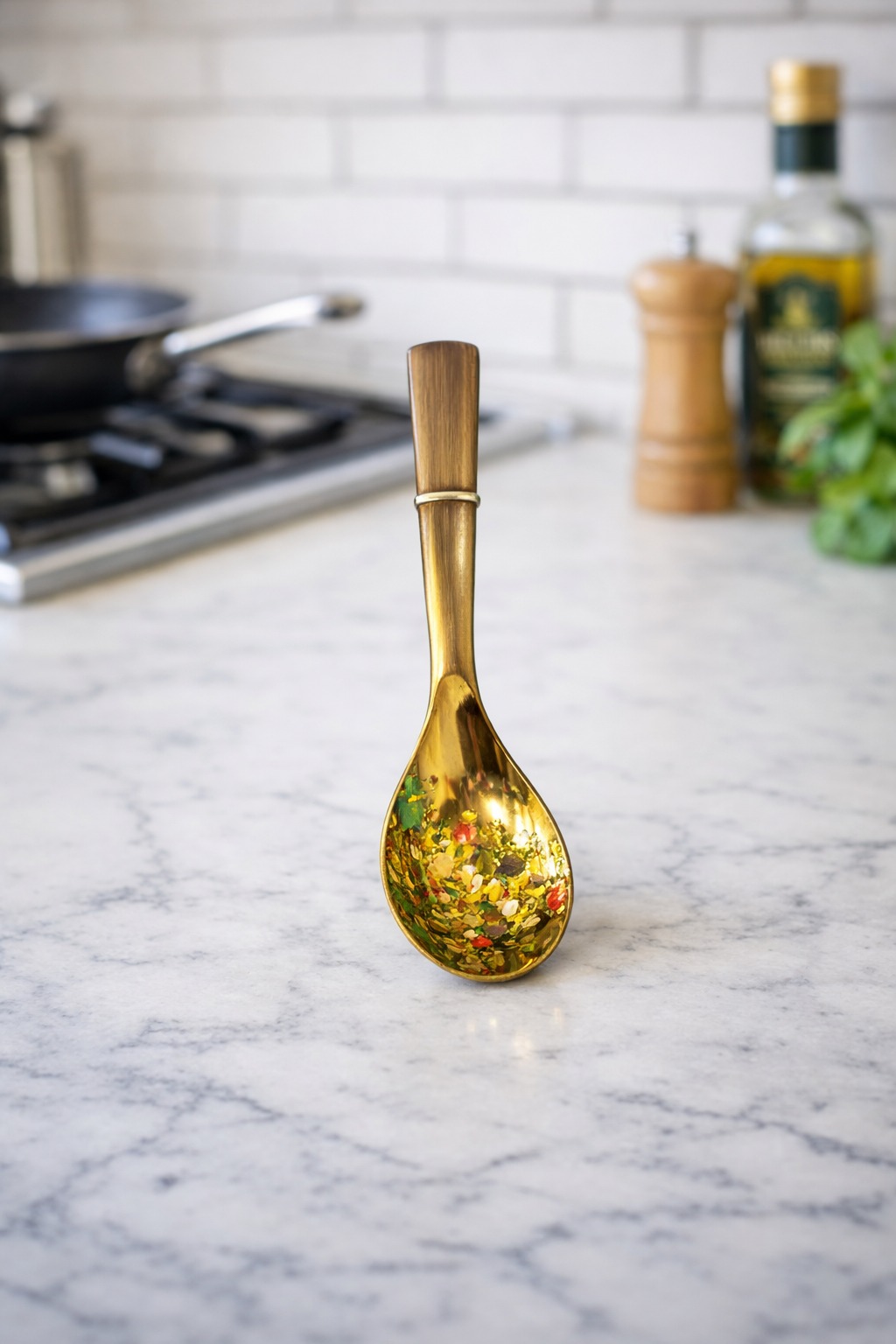 Stainless Golden Spoon