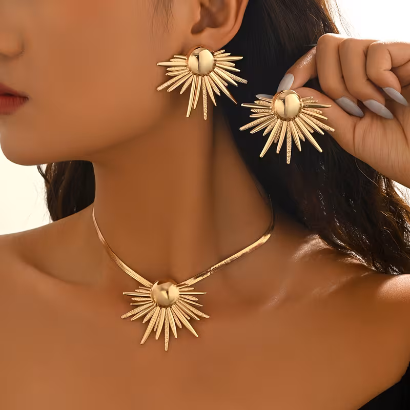 Earrings And Necklace Set